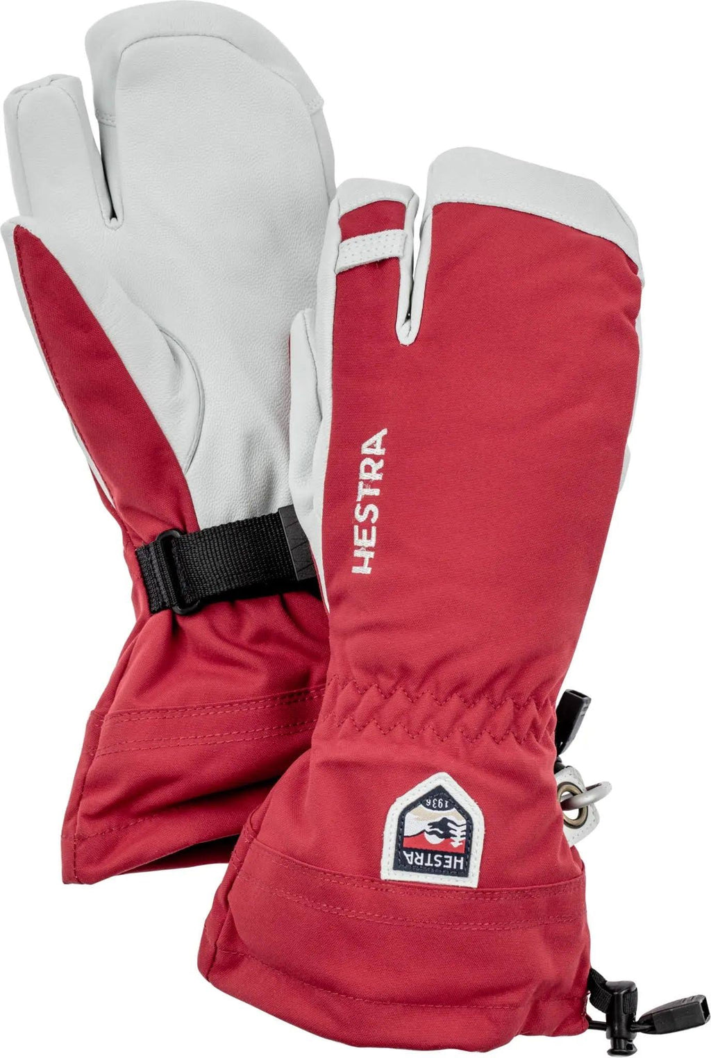 Red 3-Finger Ski Gloves W515597