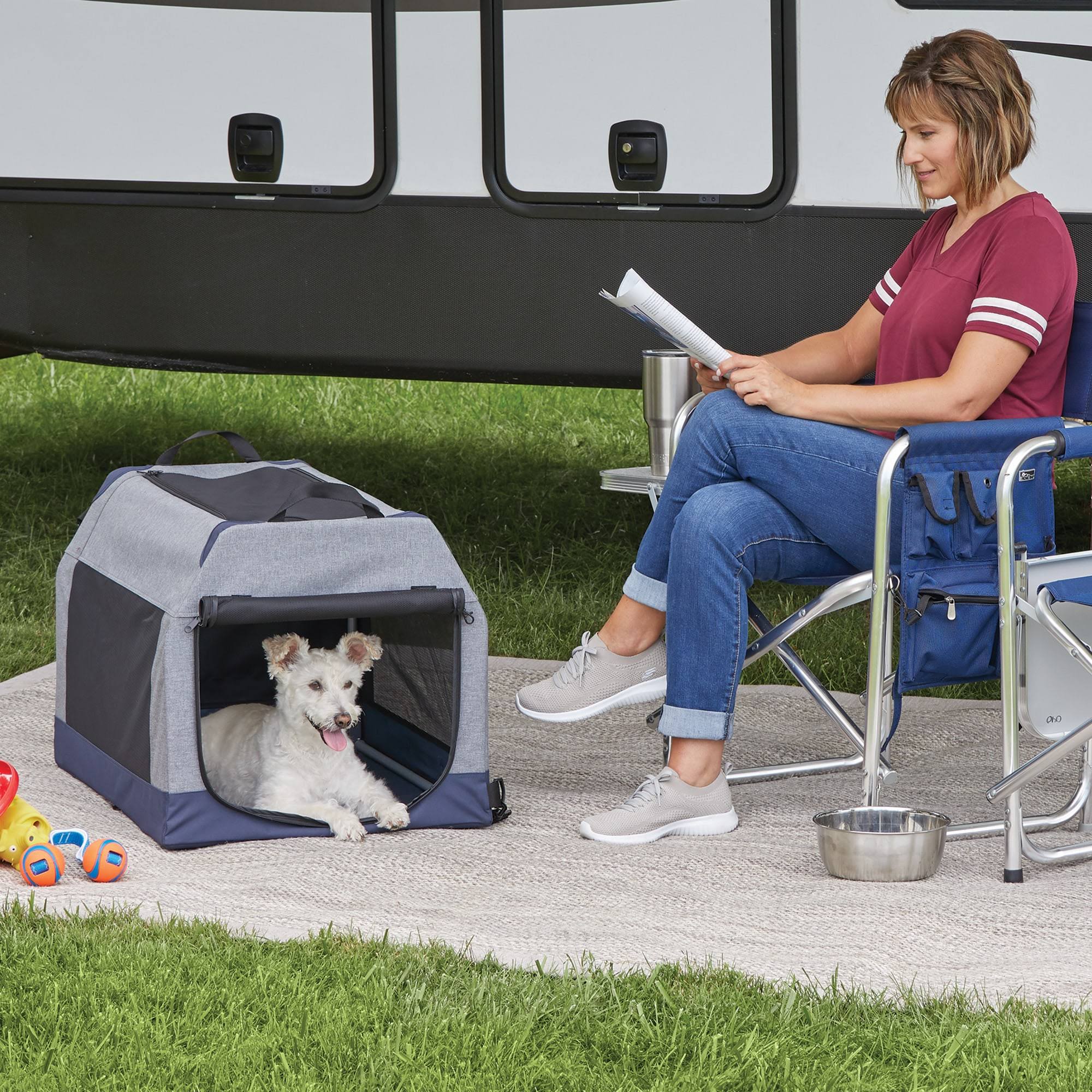 Dog Tent Crate, Gray, Medium U82258