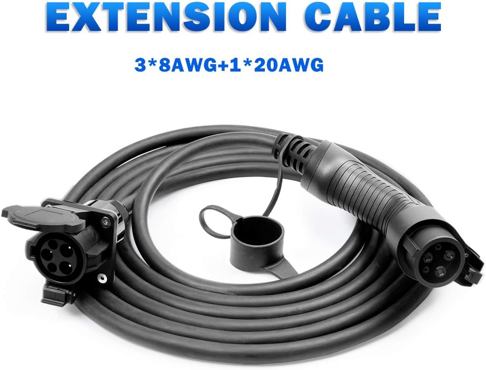J1772 Extension Cable, 40Amp 20ft EV Charging Cord Y434