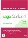 Sage 50cloud Premium Accounting 2022 U.S. 2-User One Year Subscription Cloud Connected Small Business Accounting Software [PC Download]