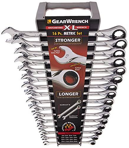 16 Piece Metric XL Ratcheting Combination Wrench Set N4661