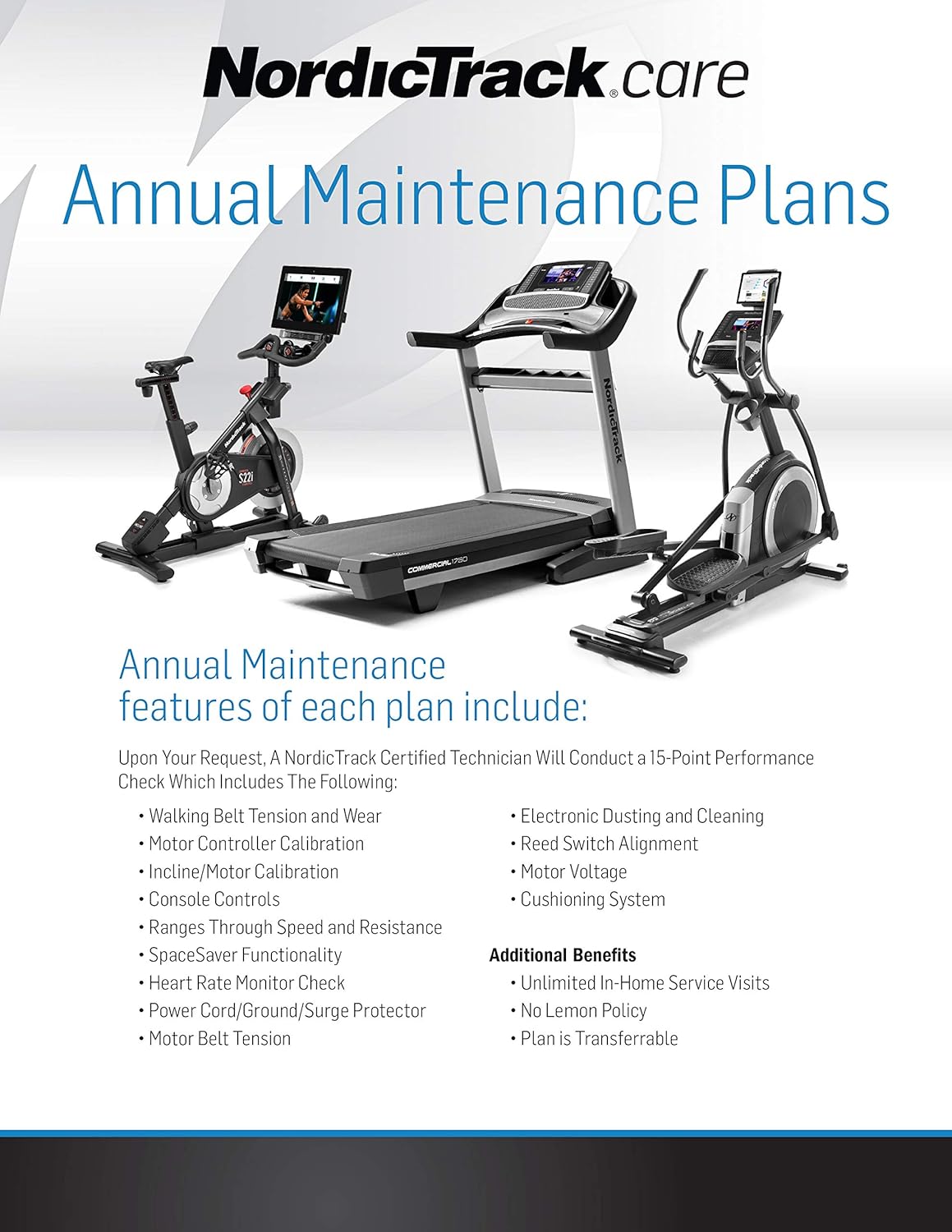 3-Year Annual Maintenance Plan for Fitness Equipment K79508