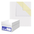 Alliance Premium Carbonless Computer Paper 9-1/2x22 x 11x22 Blank Left u0026 Right Perforated 2-Part White/Canary 15lb 92 Bright