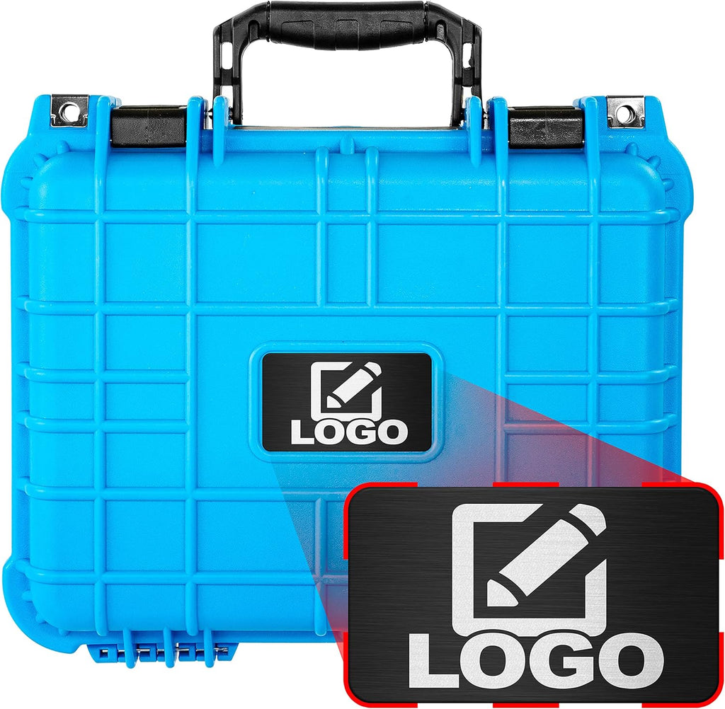 Protective Camera Hard Case with Foam, Waterproof & Shockproof, 13.37 Inch, Neon Blue, Pack of 2 T171