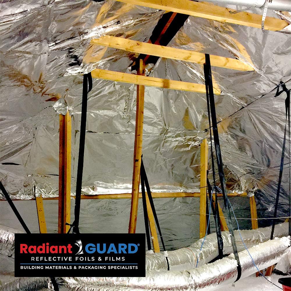 Radiant Barrier Metalized Industrial Grade 500 sq ft Roll, 48-inch by 125-feet, Reflective Perforated Attic Foil M225959