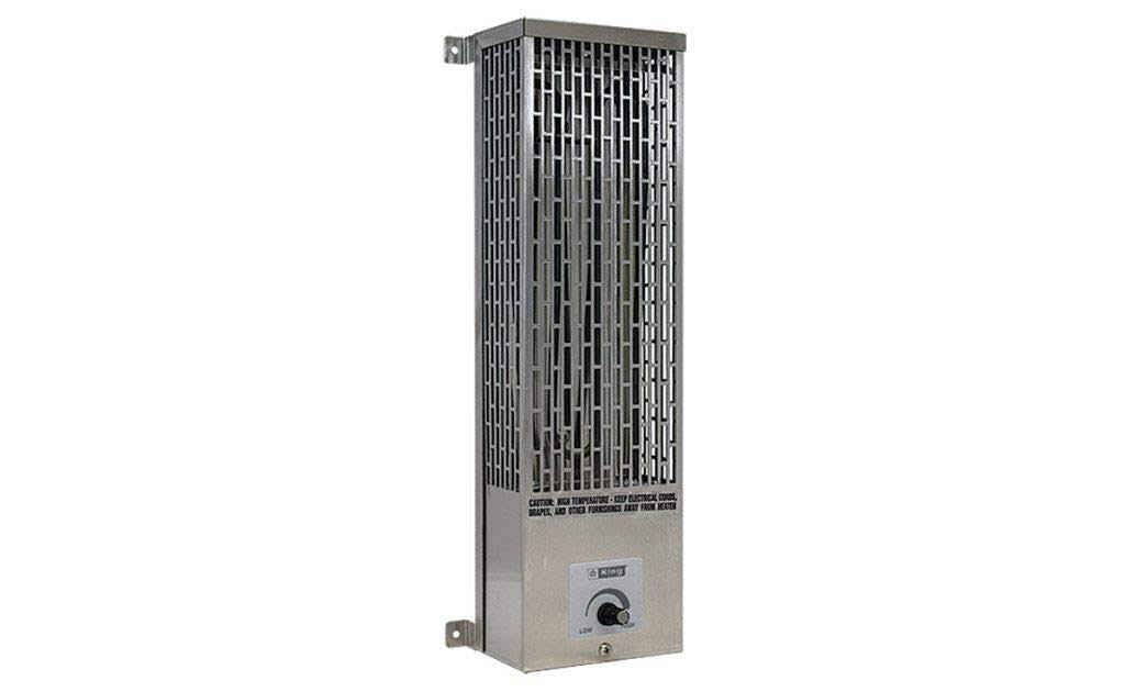 King Electric 1000W/240V Pump House Heater, Stainless Steel, U24100-SS