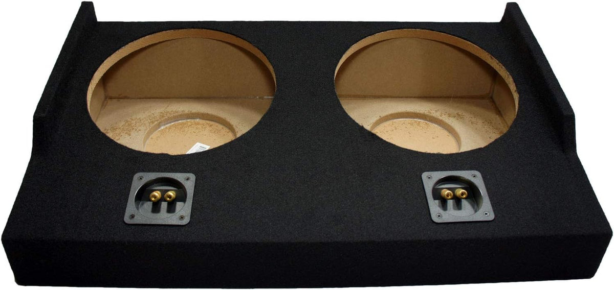 ASC Dual 12" Sub Box Subwoofer Enclosure Compatible with Ford F-150 2015-UP Super Cab EXT Truck