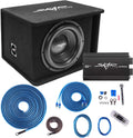 Skar Audio Single 12" Complete 1,200 Watt SDR Series Subwoofer Bass Package - Includes Loaded Enclosure with Amplifier