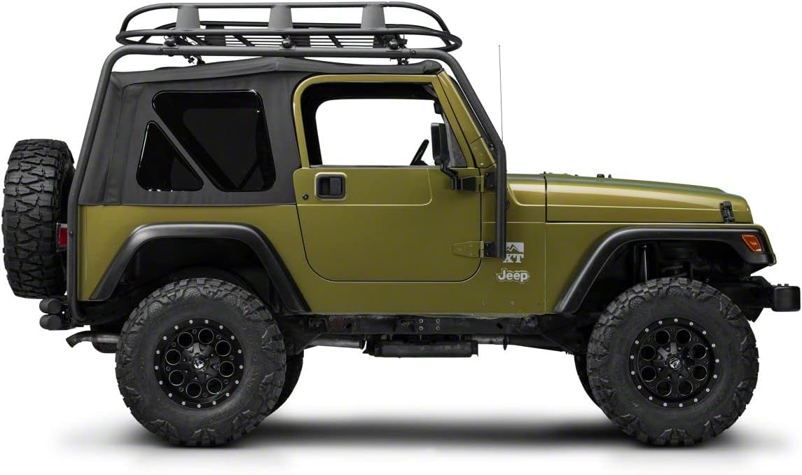 Roof Rack Basket Textured Black for Jeep Wrangler YJ TJ E13803
