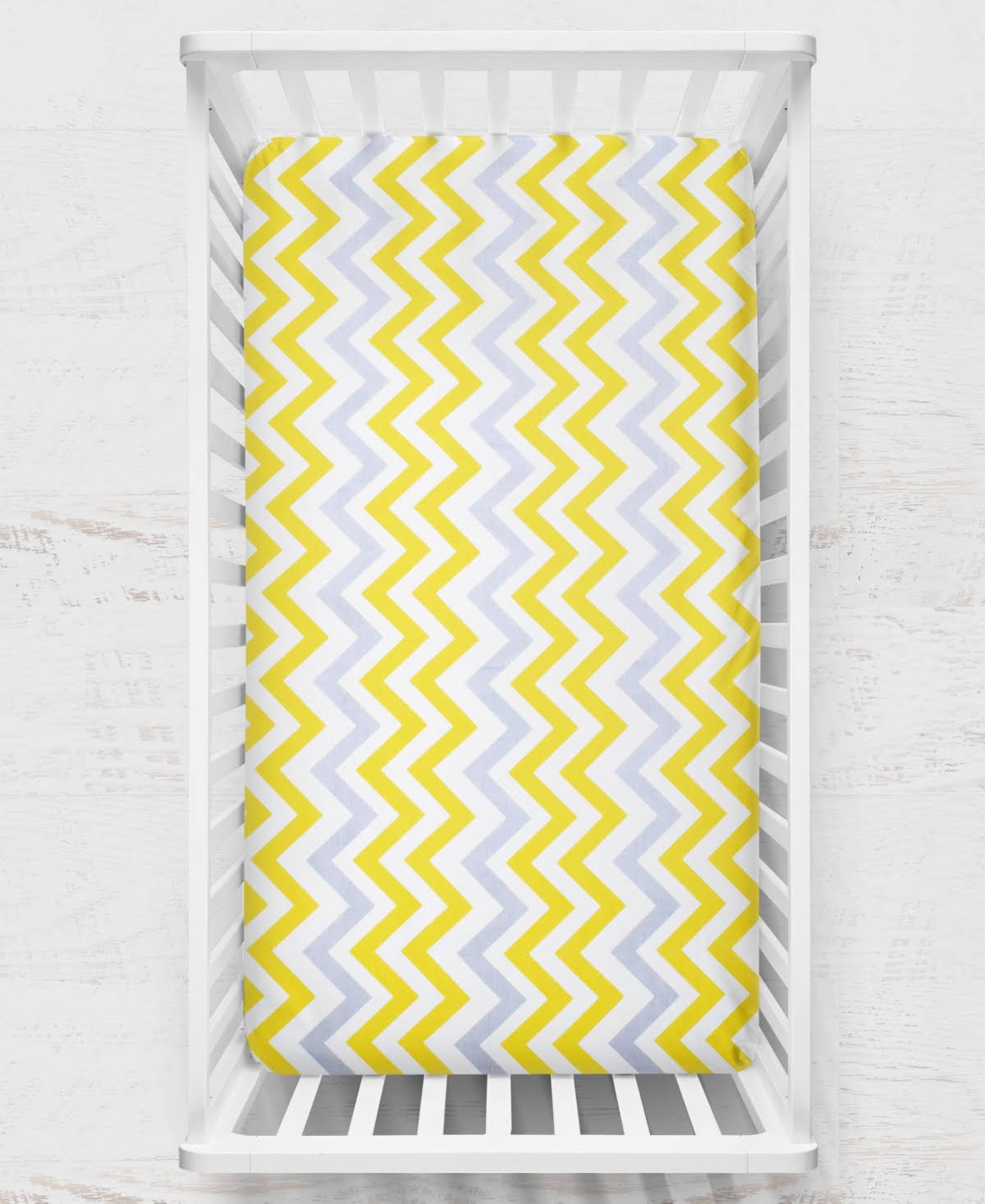10 Piece Crib Bedding Set in Yellow and Gray S531030