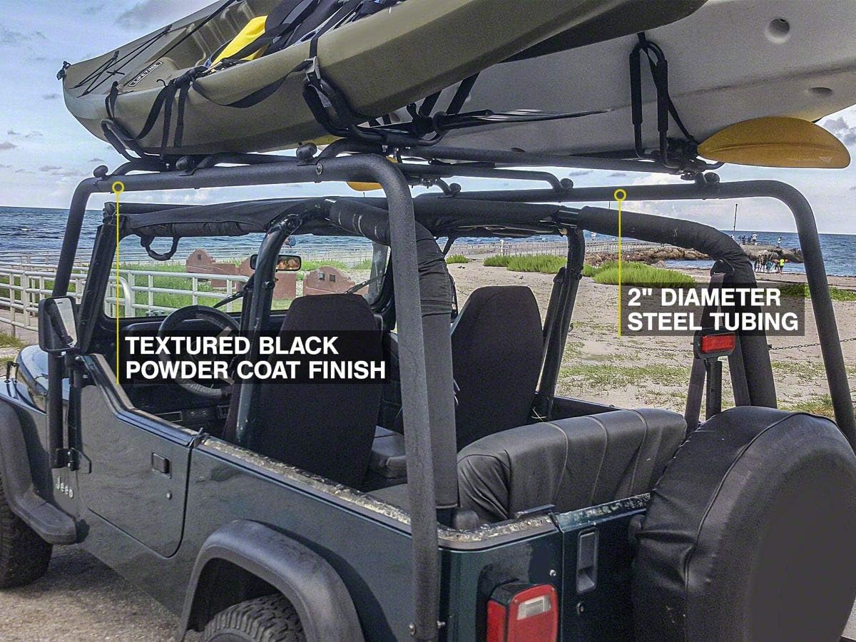 Roof Rack Textured Black for Jeep Wrangler YJ 87-95 N50812