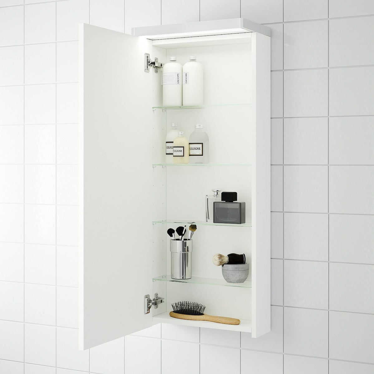 Wall Cabinet with 1 Door, White U345