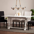 Southern Enterprises Pagoda Farmhouse Folding Trestle Table