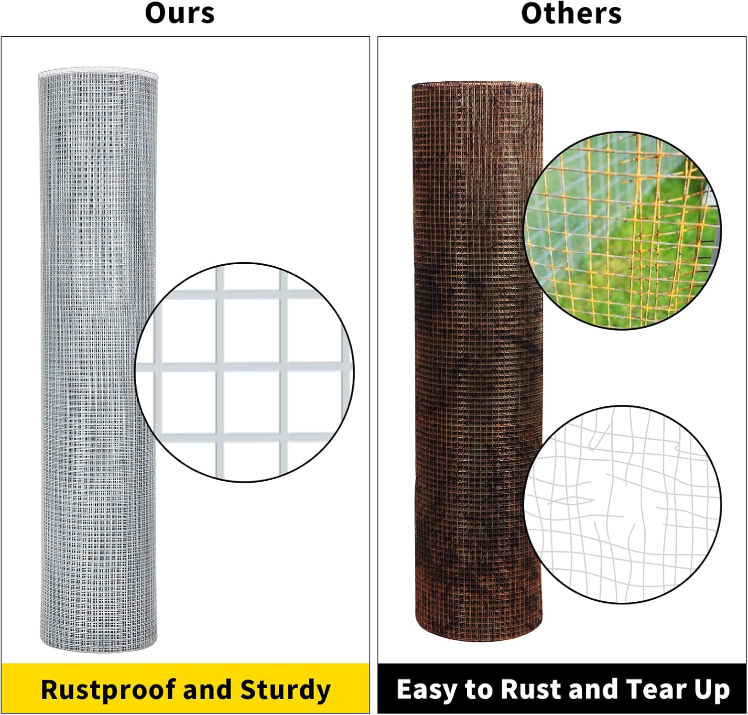 Galvanized Wire Mesh 48in x 100ft 19 Gauge for Poultry Coop Fencing P172