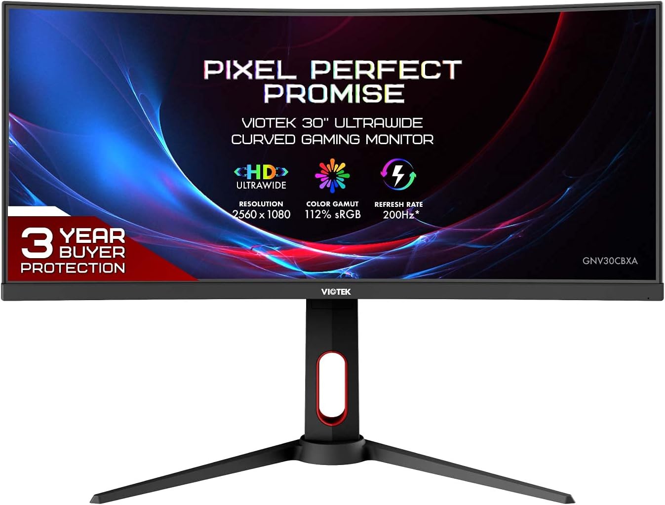 30-Inch 200Hz Ultrawide Curved Gaming Monitor 1080p 21:9 1ms VA Panel P72775