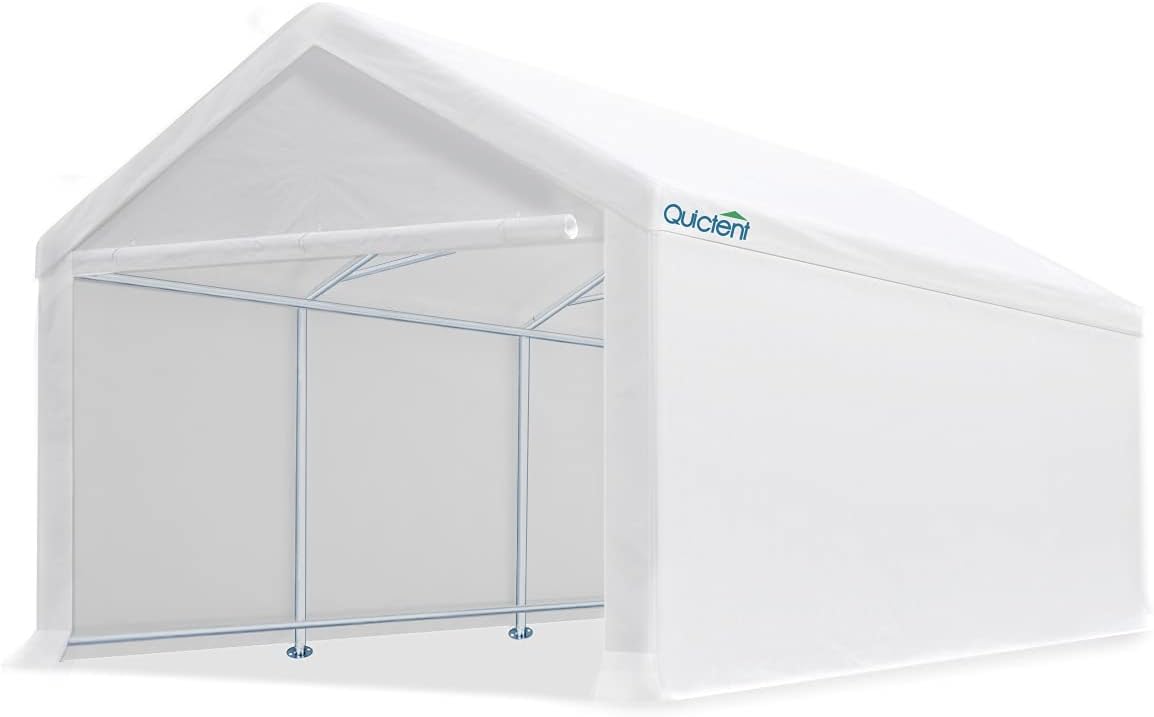 Heavy Duty Car Canopy Garage Boat Shelter with Reinforced Ground Bars Q287330