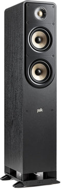 Polk Signature Elite ES50 Tower Speaker - Hi-Res Audio Certified and Dolby Atmos & DTS:X Compatible, 1" Tweeter & (2) 5.25" Woofers, Power Port Technology for Effortless Bass, Contemporary Walnut