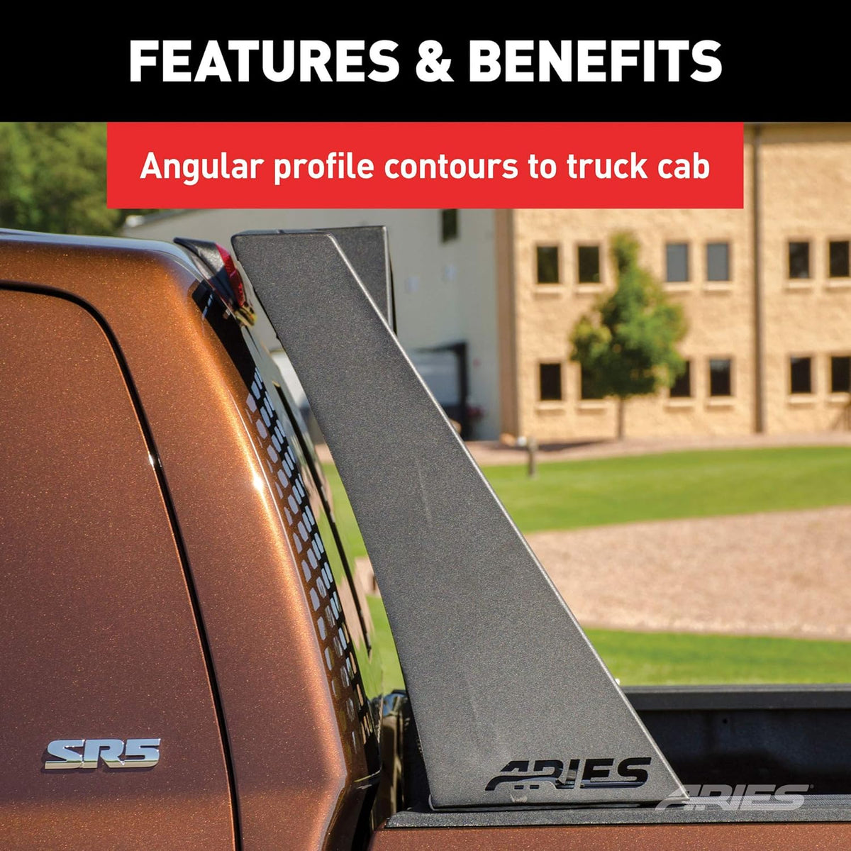 Aluminum Truck Headache Rack Cab Protector for Toyota Tundra I25474