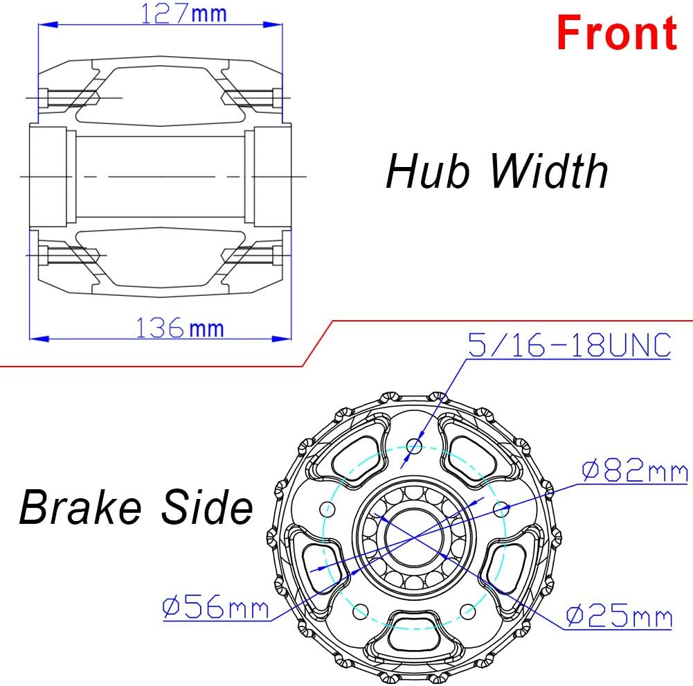 21 x 2.15 18 x 3.5 Fat Spoke Front Rear Wheel Rim Set for Harley Dyna Q239167