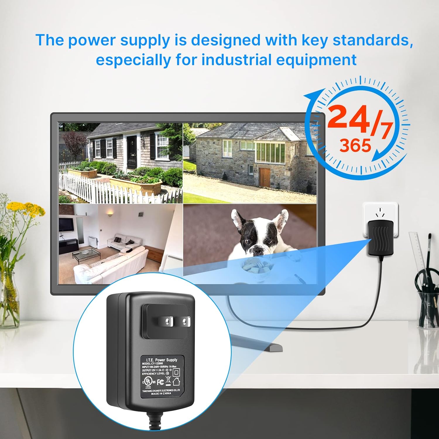 20 Inch LED Computer Monitor HDMI VGA USB with Built-in Speaker E74599