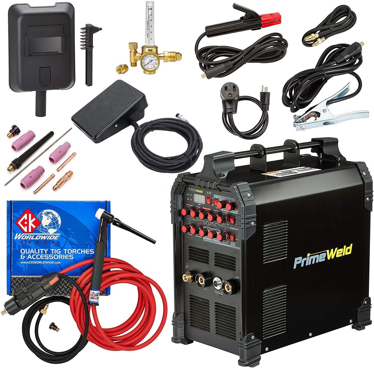TIG Welder 225 Amp AC DC with Pulse and Flex Torch N908771
