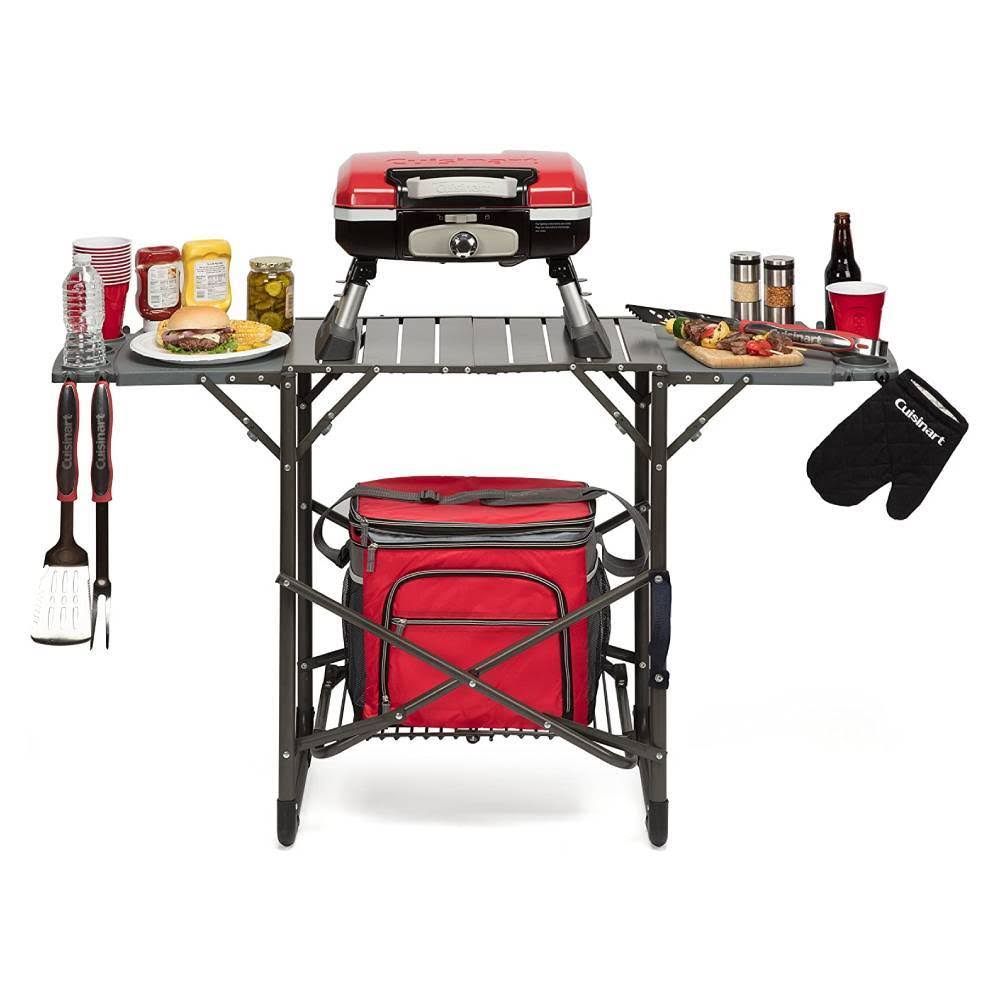 Portable Tabletop Gas Grill Red G938