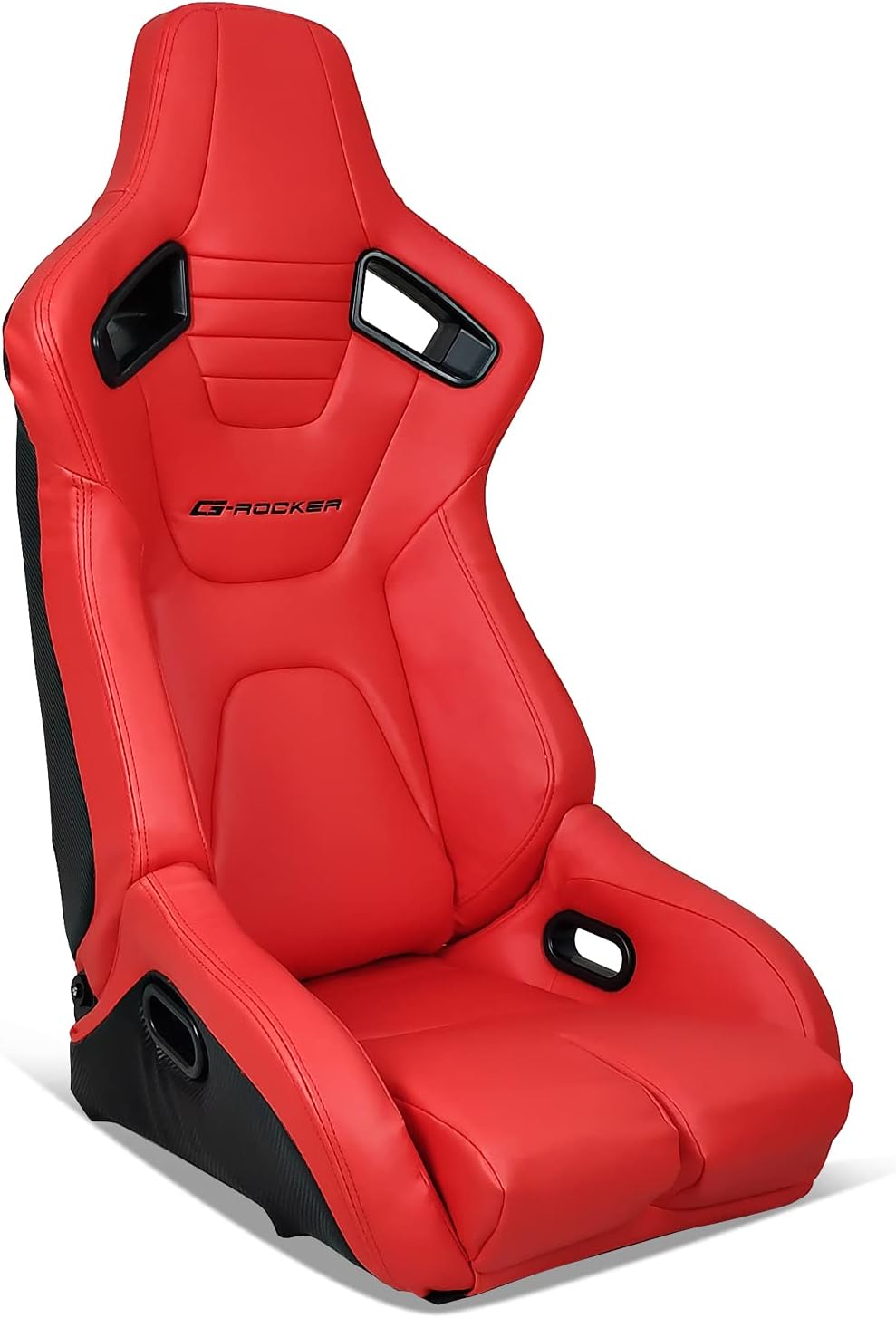 Bucket Racing Seat with Dual Slider, Blue PU Leather Z860821