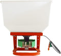 INTBUYING ATV/UTV Broadcaster Spreader 265lbs Tractor Seed and Fertilizer Broadcast Spreader Garden Spreader All-Purpose Variable Speed Fertilizer Hopper 12V/24V Dry Material Broadcast Spreader