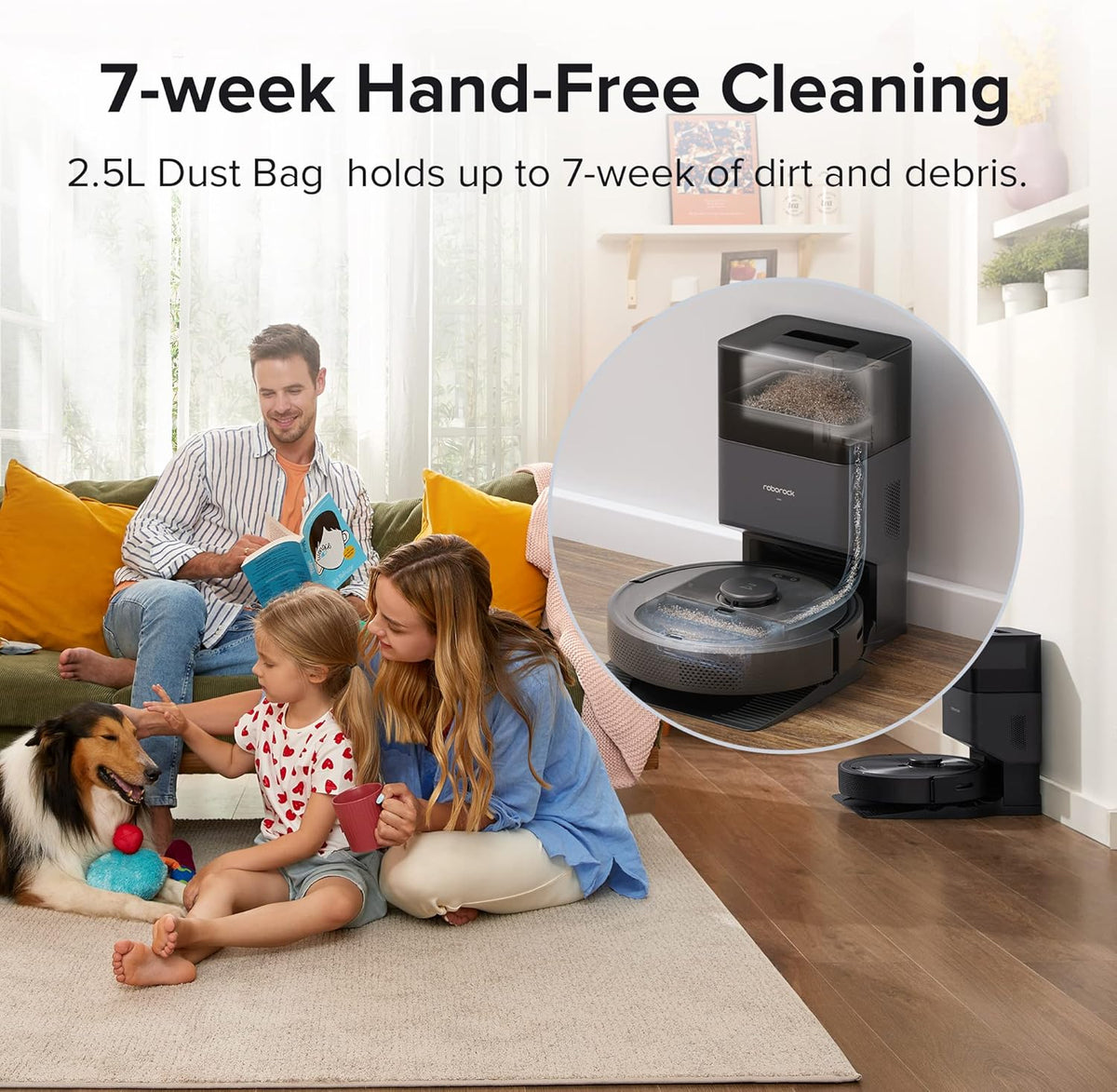 Robot Vacuum with Self-Empty Dock, 2700Pa Suction, Works with Alexa S54916