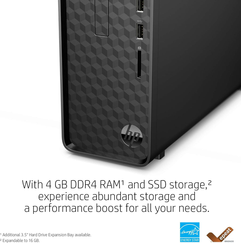 Slim Desktop, AMD Athlon Silver 3050U, 4GB RAM, 256GB SSD, Windows 10 Home Q318601