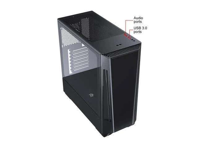 E-ATX Mid-Tower PC Case with Tempered Glass and Digital-RGB M948353