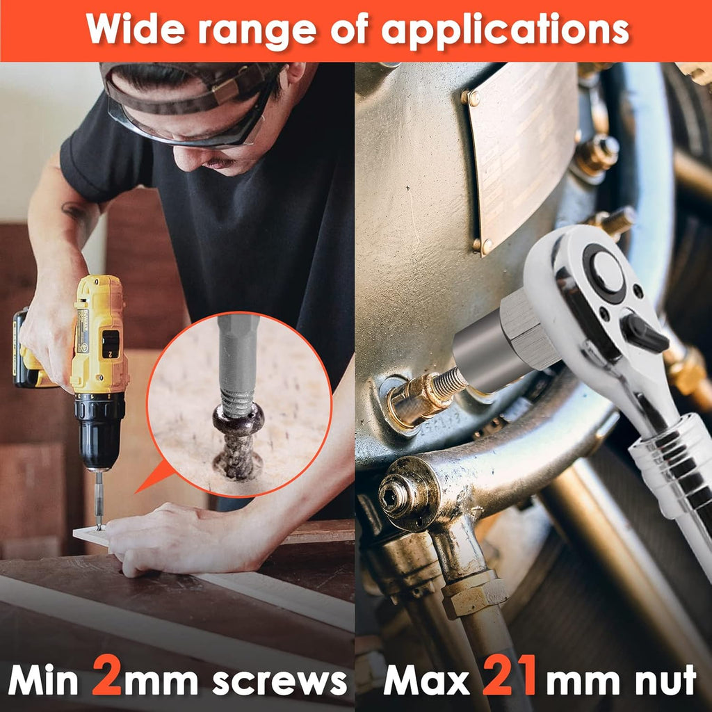 Damaged Screw Extractor Set, 39-Piece Stripped Bolt Remover Y746283