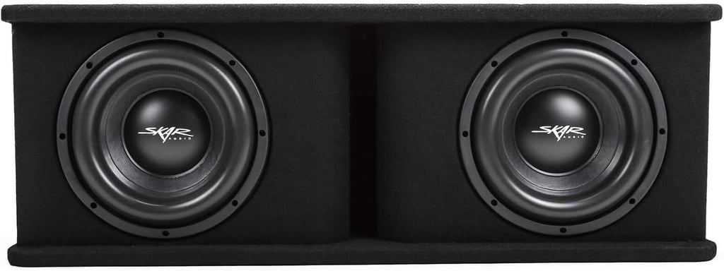 Dual 10" Subwoofer Bass Package with Loaded Enclosure and Amplifier X4934