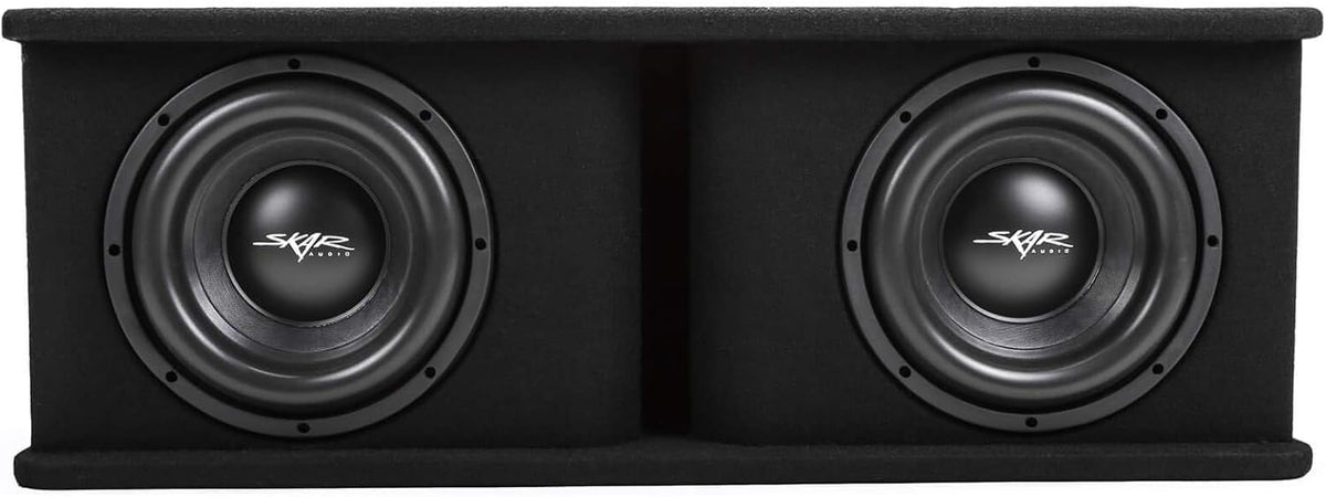 Dual 10" Subwoofer Bass Package with Loaded Enclosure and Amplifier X4934