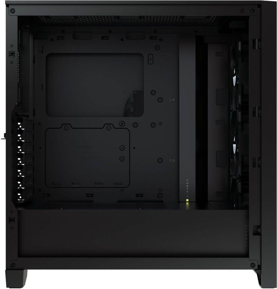 Mid-Tower ATX PC Case with Tempered Glass - Black Y38420