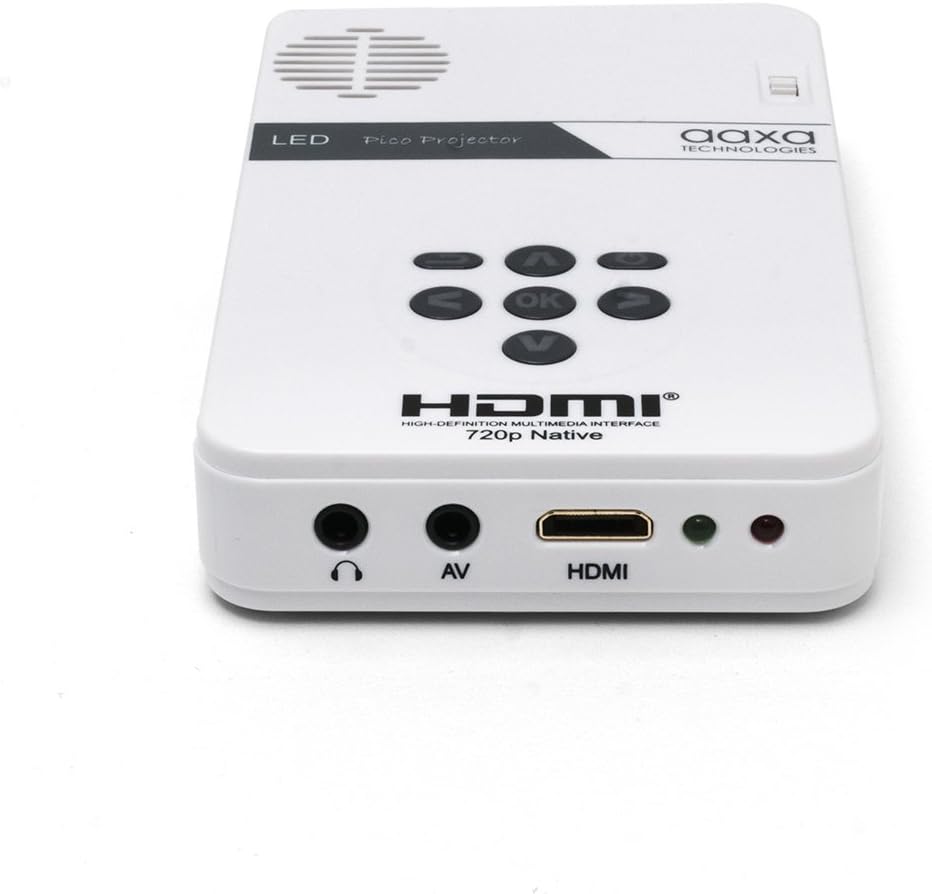 LED Pico Mini Projector with HDMI, Media Player, and Speakers O329