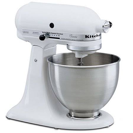 KitchenAid Classic K45SSWH 4.5-Quart Mixer - White - 275W