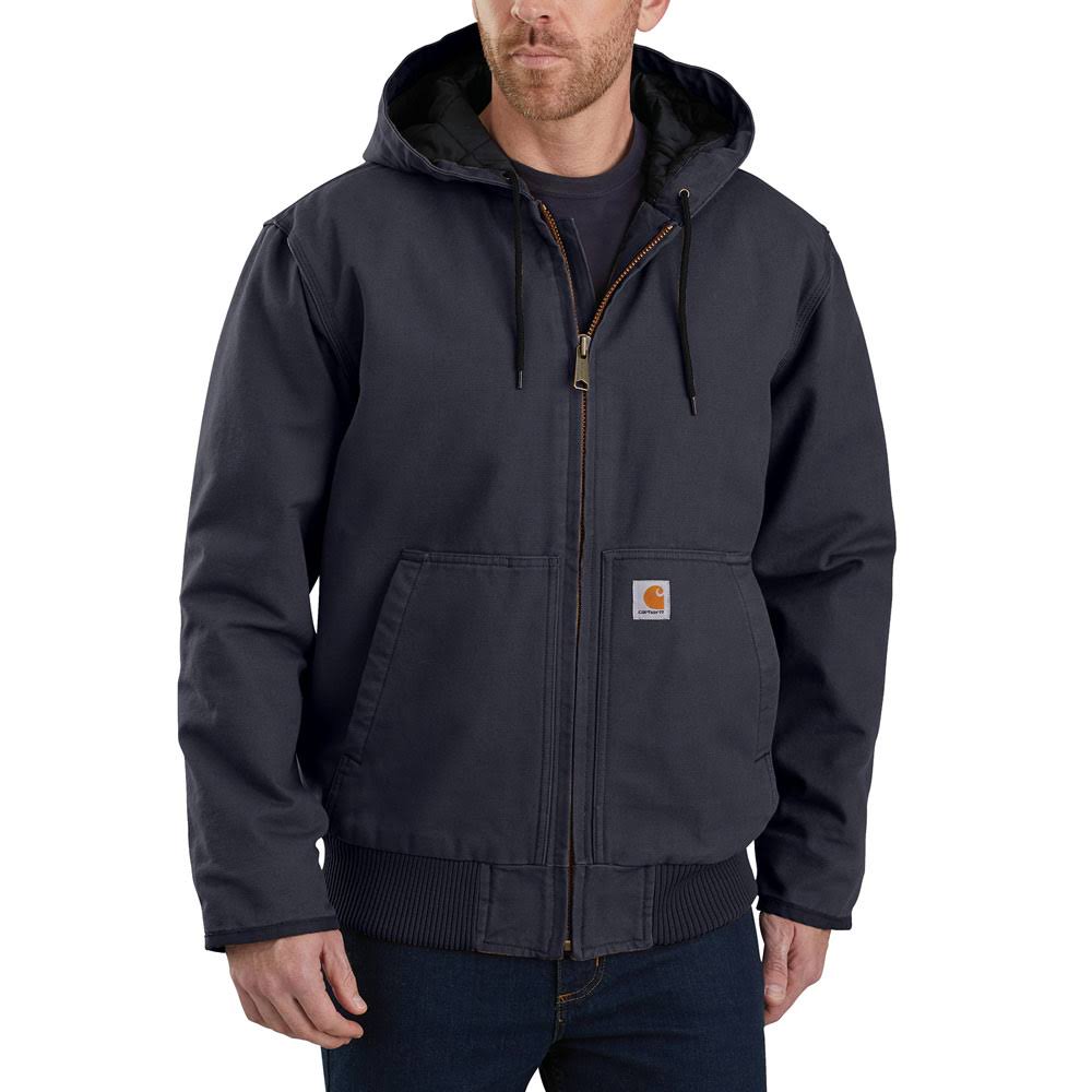 Carhartt Washed Duck Active Jac. CT104050 (Navy) 4XL
