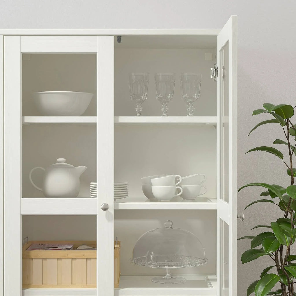 Storage Combination with Glass Doors, White O2690