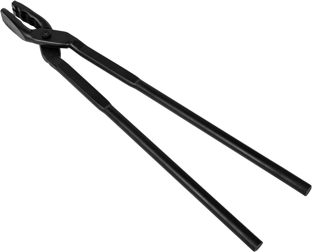 17" Wolf Jaw Tongs and Hammer Tool Set for Blacksmith Bladesmith Forge C58092