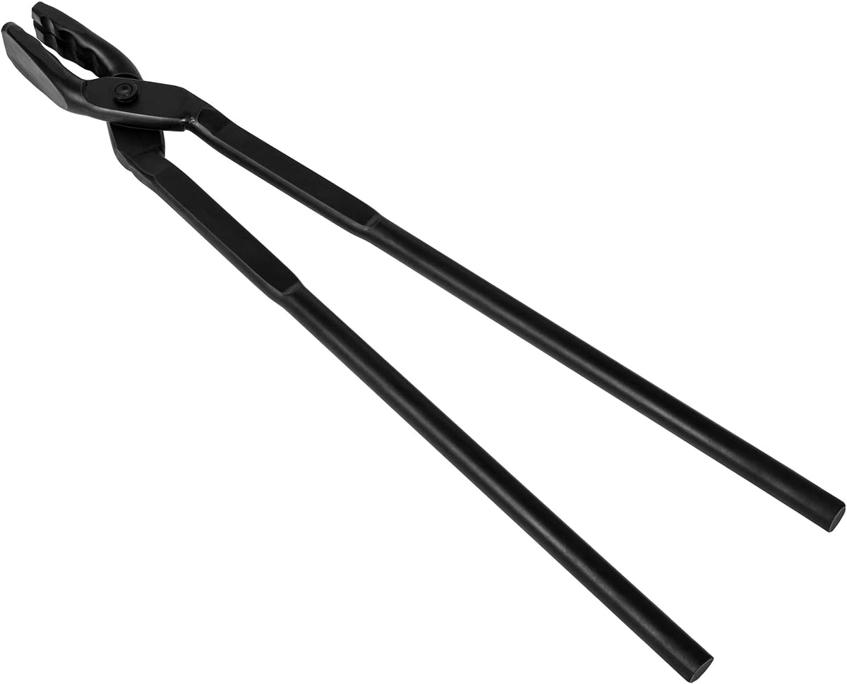 17" Wolf Jaw Tongs and Hammer Tool Set for Blacksmith Bladesmith Forge C58092