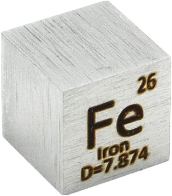 Element Cube Set 10mm Density Cubes Pure Metal Collection DIY Y229
