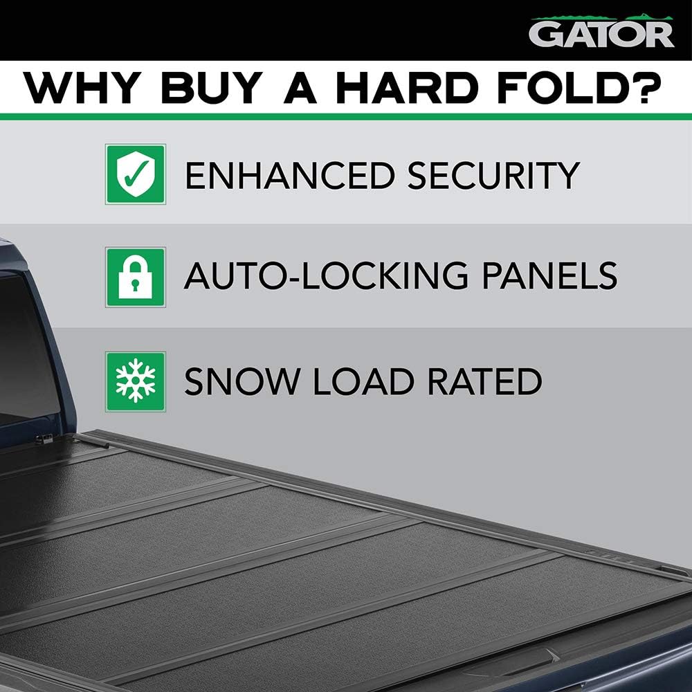 Hard Quad-Fold Truck Bed Tonneau Cover for 2015-2020 Ford F-150 5'7" Bed B855794