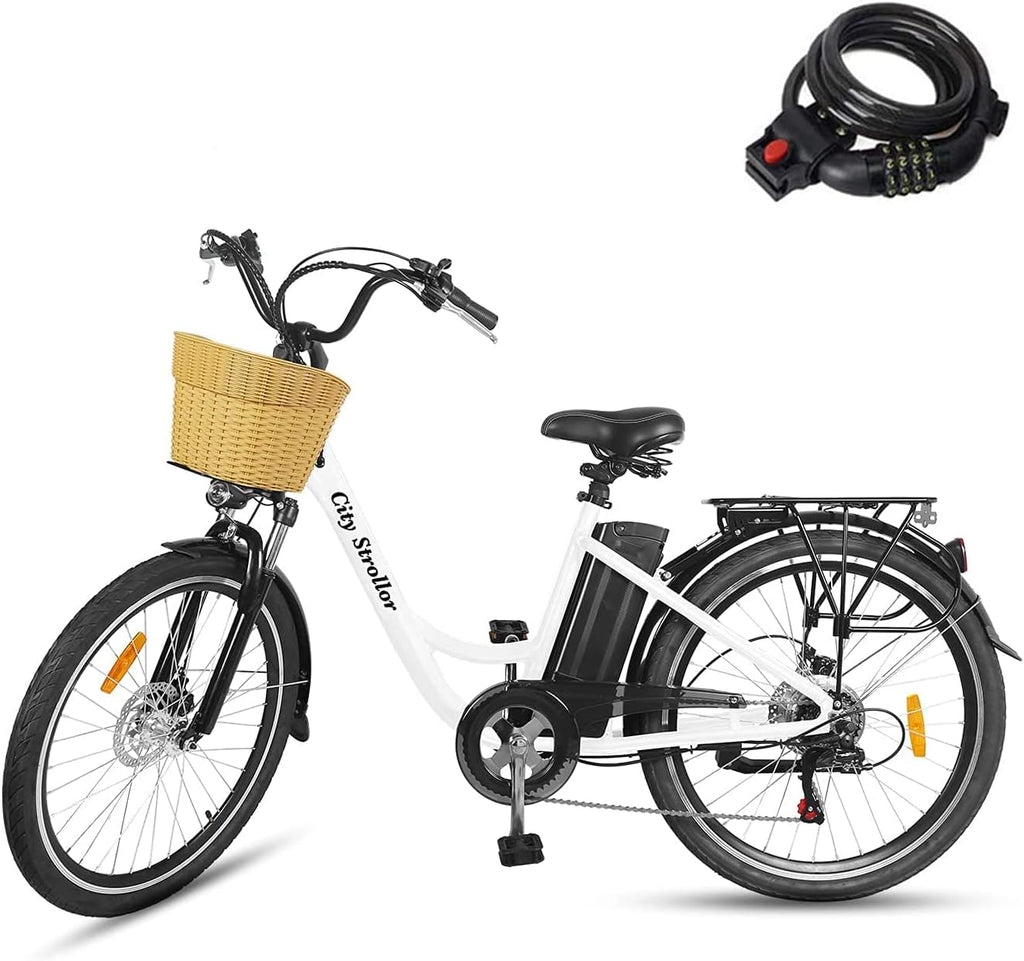 Electric Bike for Adult 350W 26" City Commuter Step Thru P77394
