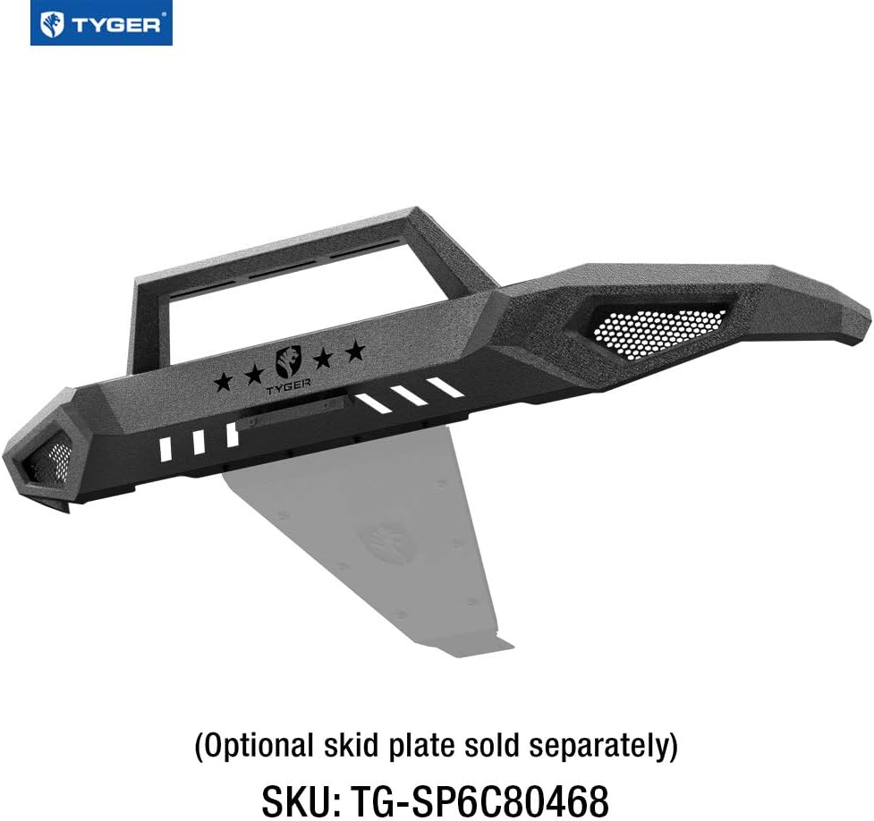 Front Bumper Kit Compatible with 2016-2018 Chevy Silverado 1500, Textured Black M1273