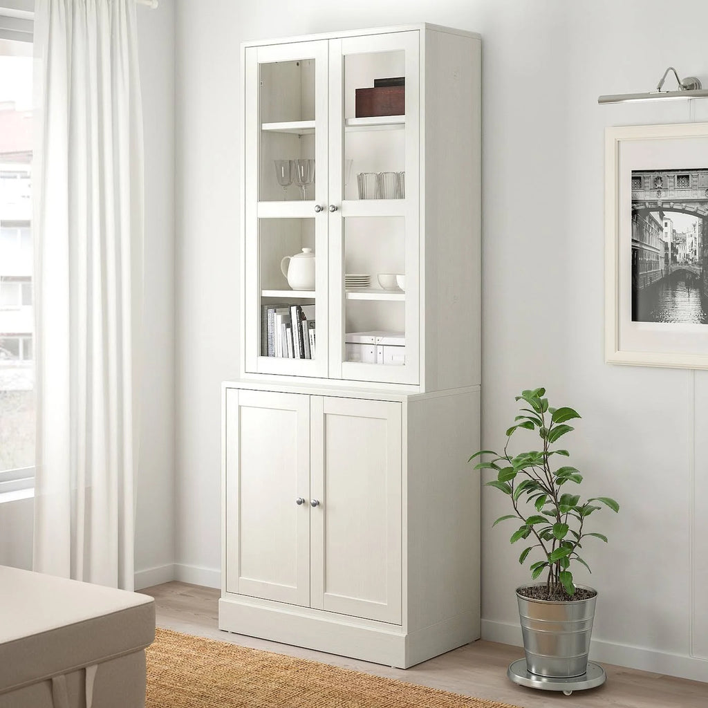 Storage Combination with Glass Doors, White O2690