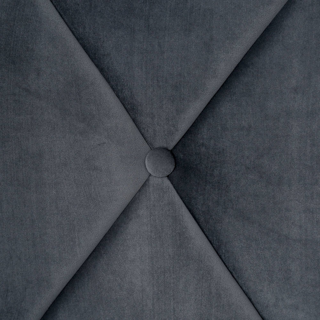 Tufted Upholstered Bed Gray V422666