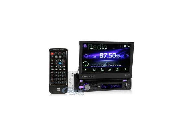 7x22 Single-DIN In-Dash DVD Receiver with Motorized Touchscreen & Bluetooth N424