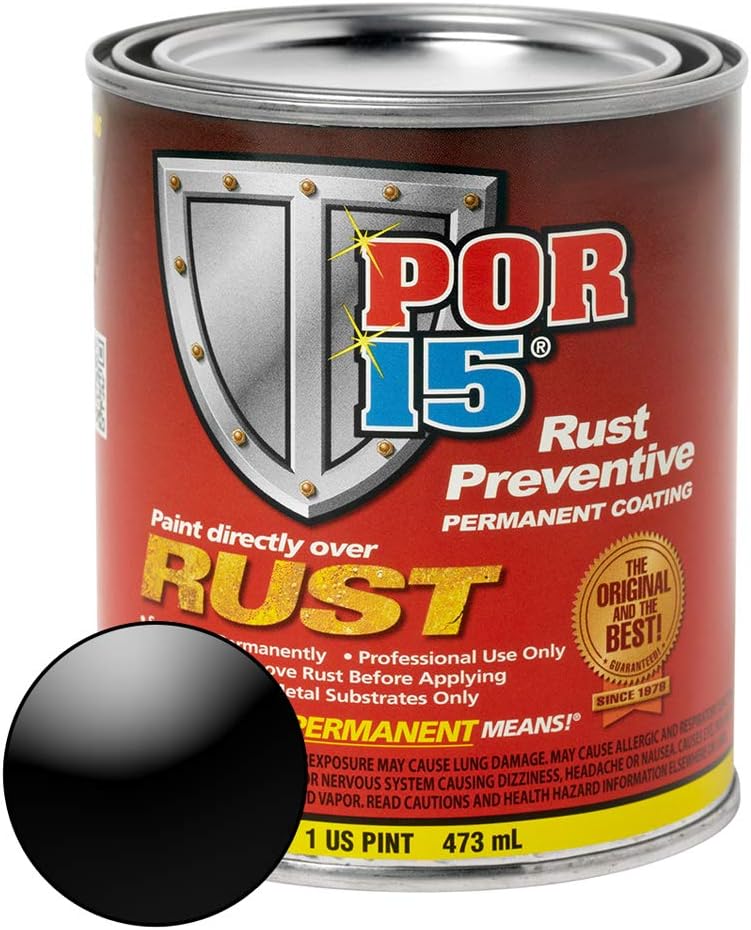 Rust Preventive Coating, Semi-Gloss Black, 1 Gallon F959