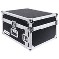 Sound Town 4U PA DJ Rack/Flight/Road Case with 11U Slant Mixer Top, 20 Rackable Depth, 4-Space Size (stmr-4us)
